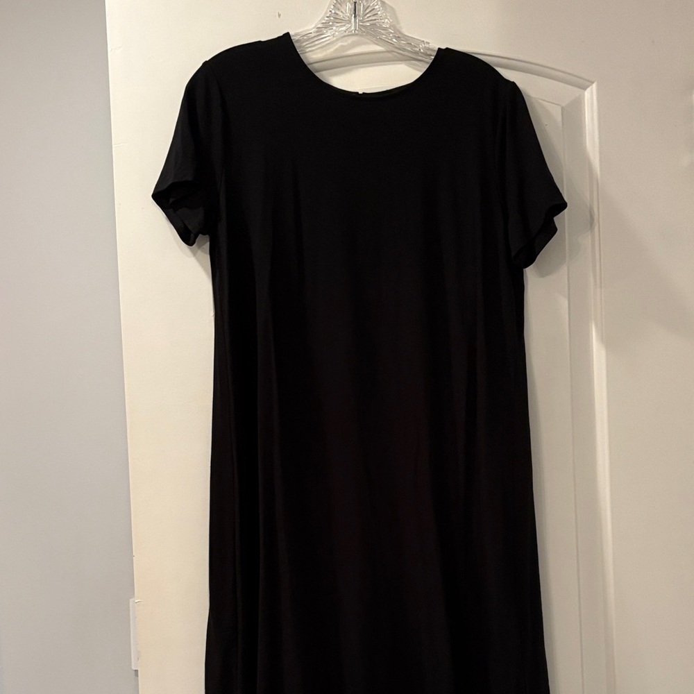 J. Jill Classic Black Midi Dress Small